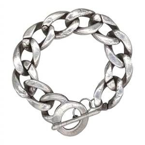NEW LOVE TOKEN men’s silver chain bracelet in silver